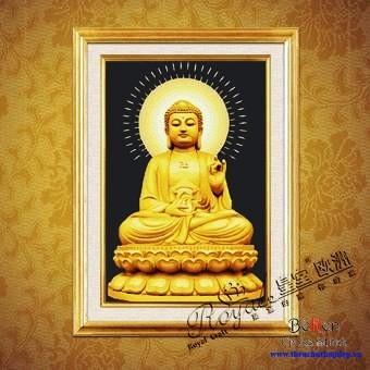 Thêu tranh hình Phật